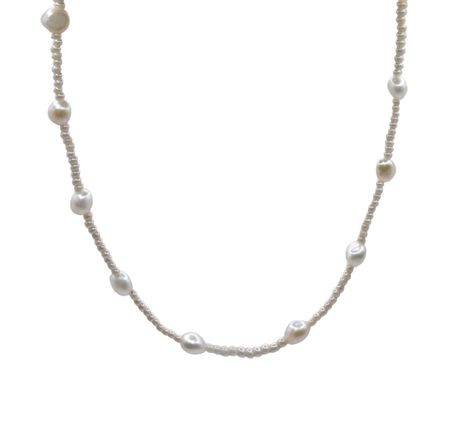 Freshwater Pearl halsband Silver