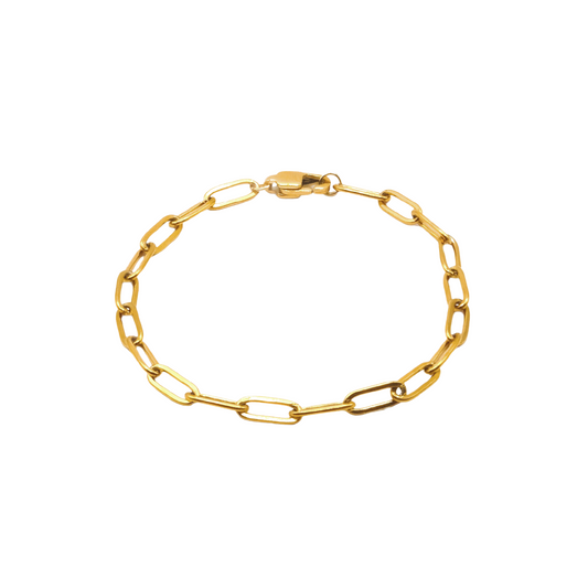 Clip Chain armband Guld