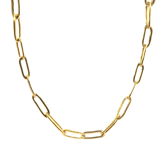 Clip Chain halsband Guld